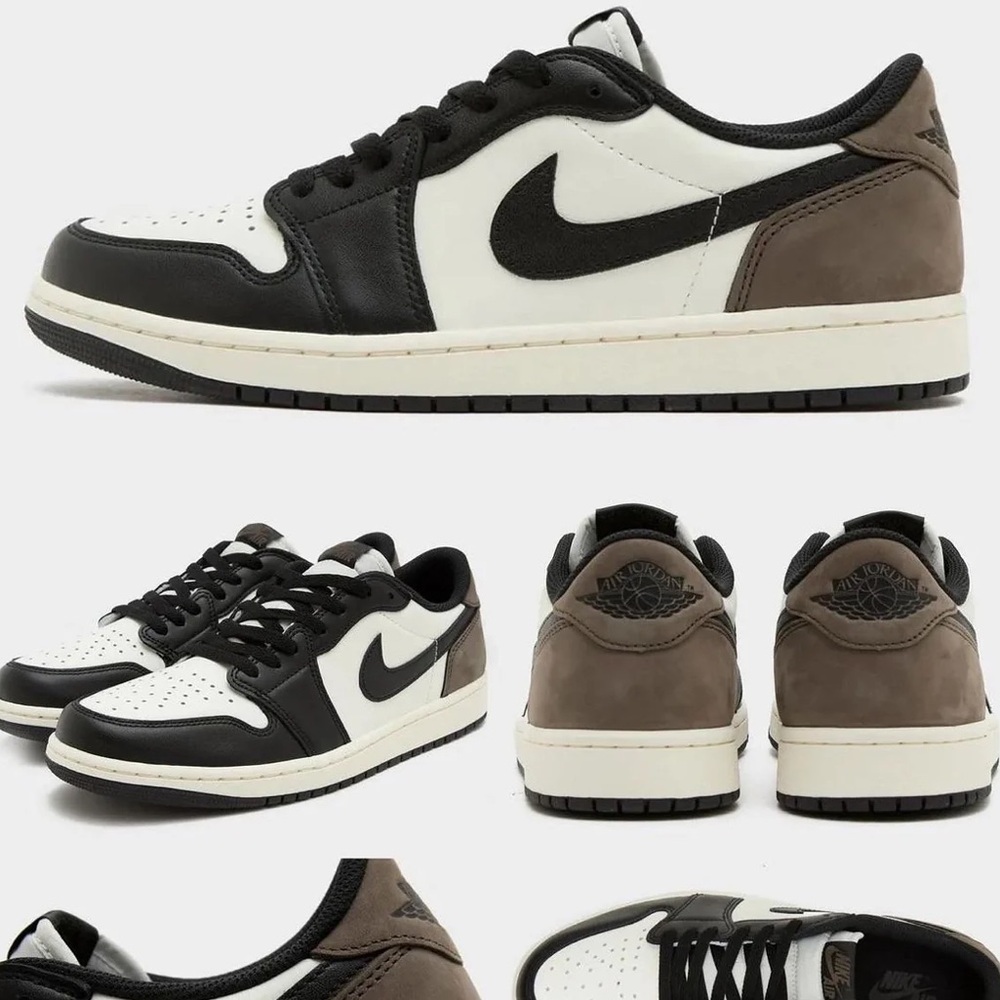 Nike Air Jordan 1 Low’s - Sail/Black/Dark Mocha